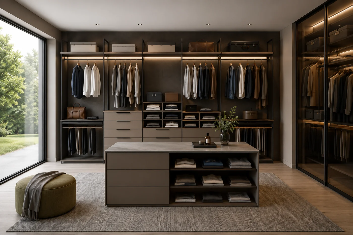 Cabina armadio con finiture — Griego Porte