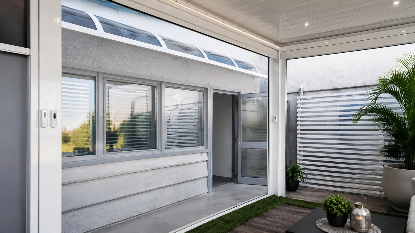 Pergola bioclimatica — Griego Porte