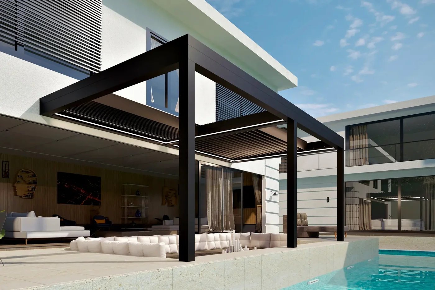 Pergola bioclimatica Orizzonte — Griego Porte